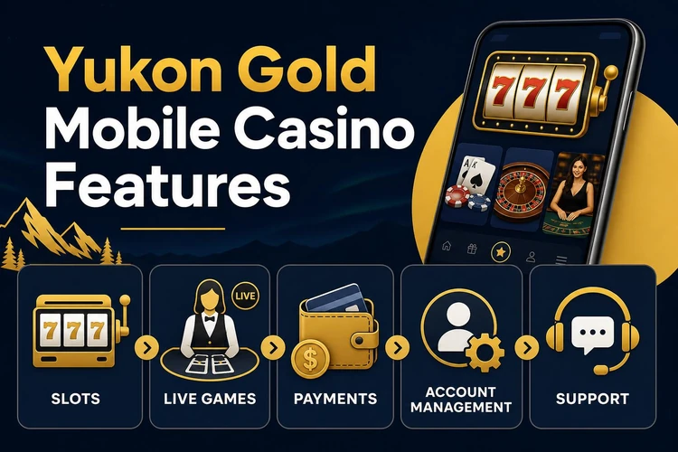 Yukon Gold Mobile Casino Features